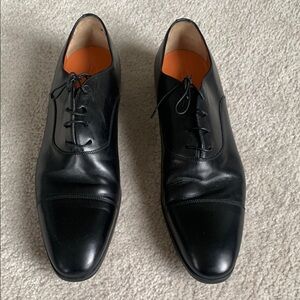 Men's Black Italian Leather Dress Shoes